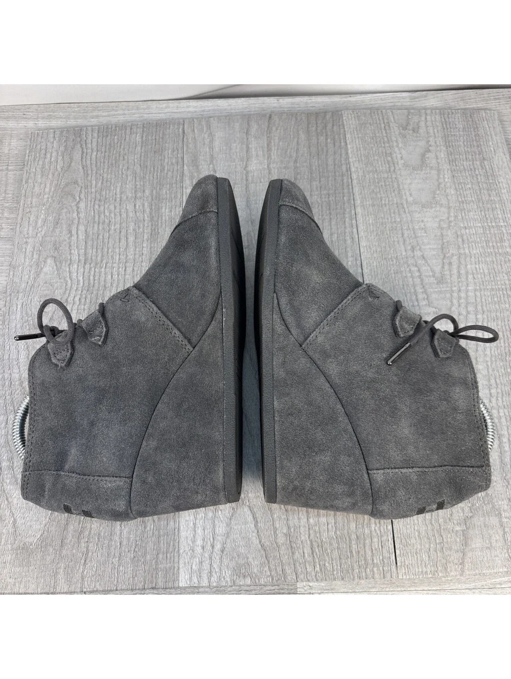 TOMS Desert Wedge Suede Chukka Bootie Grey 8.5